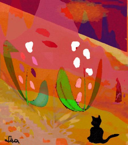 Muguet au petit chat