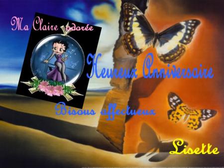 Bon Anniversaire � Claire-Gina